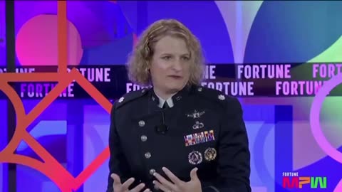 This is a transgender freak wearing a high ranking United States military uniform.