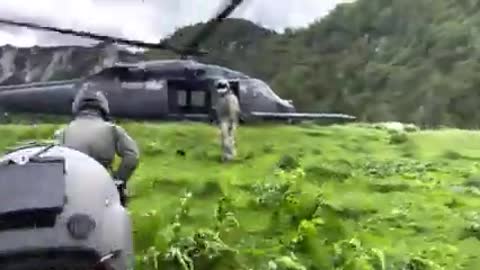 U.S. Airforce Academy Cadets fly with the 56th Rescue Squadron