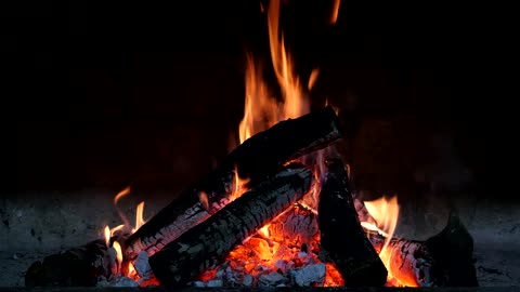 Fireplace Fire Sound Effect Natural video,