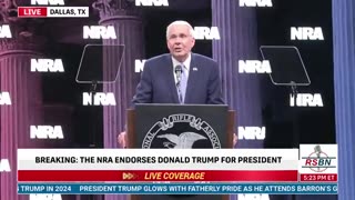 The NRA officially endorsed Donald Trump for President 2024.