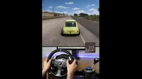 Racing with mr bean car in Forza horizon 5