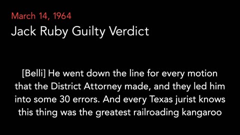 Mar. 14, 1964 | Melvin Belli Calls Dallas “City of Shame” after Jack Ruby Death Sentence