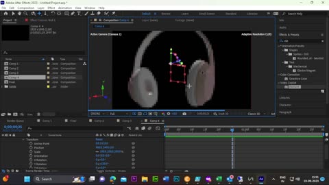 Creating Dynamic 3D Headphones Animation with Element 3D