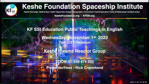 Keshe Plasma Reactor Group 2023-11-01-T1