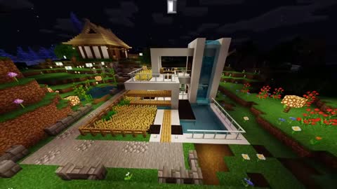 [Minecraft Creative] My First Modern House