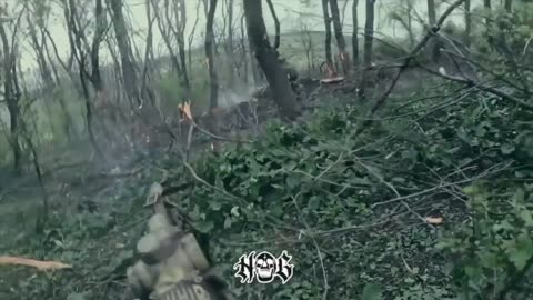 FOV footage of UA "Hate Group", a part of 24th omBr, fighting in a forest