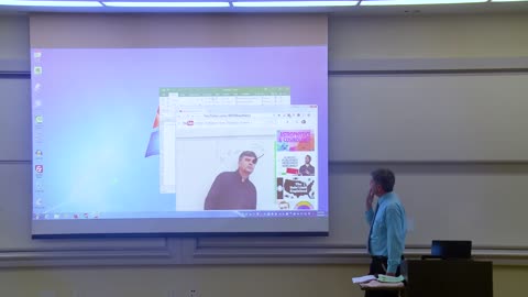 APRIL FOOLS PRANK!!! Math professor fixes projector screen