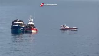 Italian Coast Guard rescues over 1,000 migrants from two ships in Mediterranean Sea