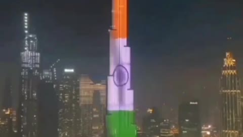 Burj khalifa indian flag edit 😍