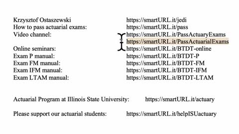 Exam LTAM exercise for December 4, 2021