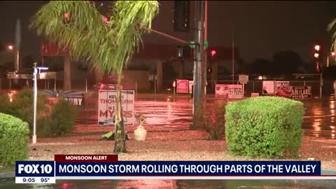 2nd round of monsoon weather hits East Valley