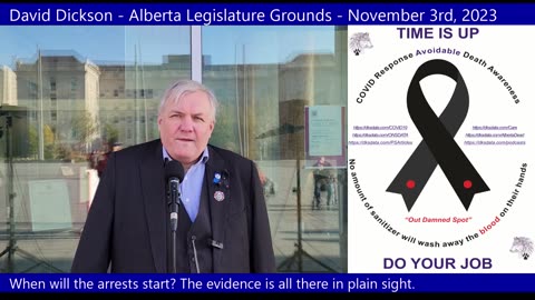David Dickson - Alberta Legislature Grounds - November 3rd, 2023