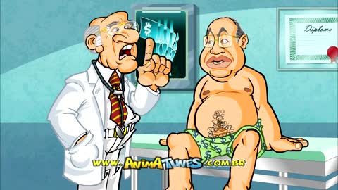 Lively joke - politician at the doctor - ANIMATUNES