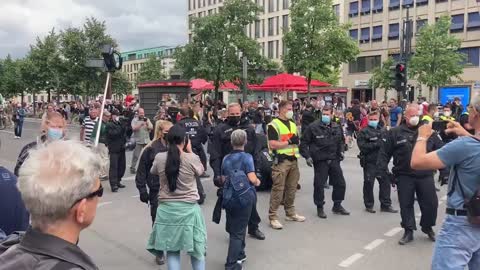 Berlin, Germany: Massive Protests Erupt Against Lockdowns, August 1, 2021