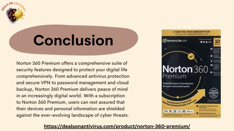 Norton 360 Premium 10 PC 1 Year Total Security