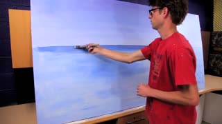 How to Paint Water On A Beach - Mural Joe