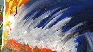Abstract Wave | Acrylic Painting | 30 seconds of Art