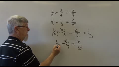 Math Fraction 01 Multiplication With Some Simple Cancelling