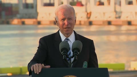 Joe Biden In Baltimore Vows To Tackle Inflation, Supply Shortages 'Head On'