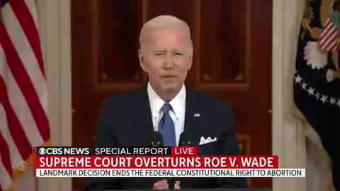 Biden: "I call on everyone, no matter how deeply they care about this decision, to keep all protests peaceful..."