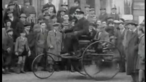 1894, Carl Benz and wife Bertha Benz drove their "Benz Viktoria" automobile, No Sound