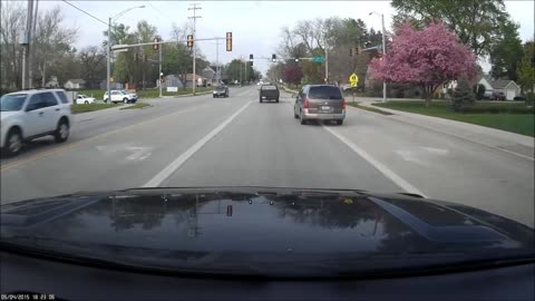 Oblivious truck driver forces