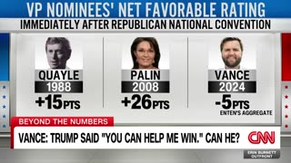 JD Vance’s poll numbers compare with Sarah Palin, Dan Quayle