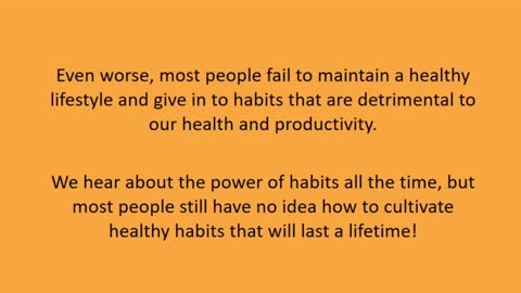 Long-Term Health Habits (PLR)