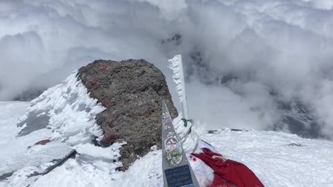 The top of mount Elbrus