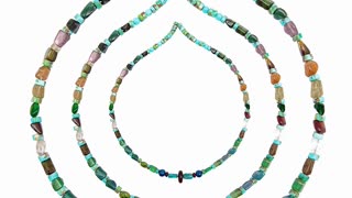 Natural turquoise Tourmaline Rubellite Apyrite amber Kyanite necklace Handmade 03