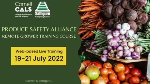 Produce Safety Alliance Grower Training Course: