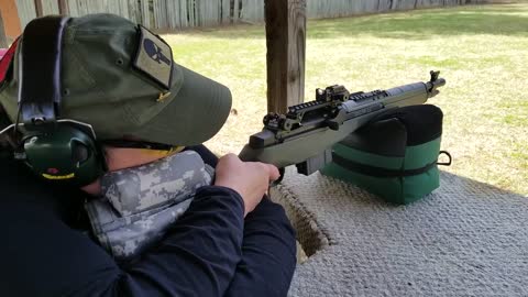 Our CEO slammin plate 110y with 1st time learning open sights 03/2019
