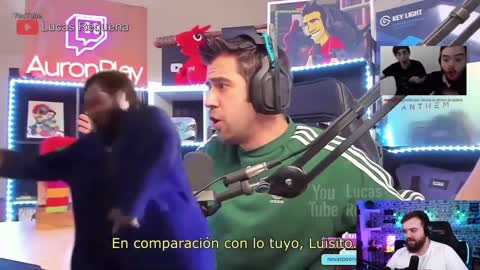 Ibai reacciona a la canción de Auron para Luisito Comunica