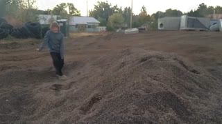 Ginger kid flip lands butt fail