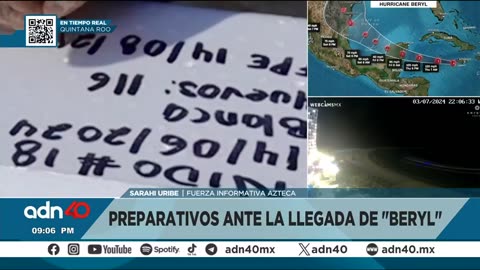 Comienzan los preparativos en Quintana Roo ante la llegada del huracán "Beryl"