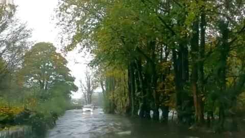 Cumbria flooding turns roads into rivers in the UK