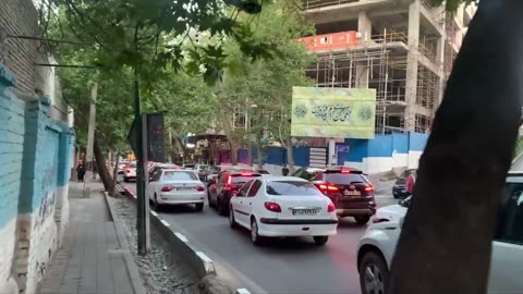 Walking on one of the luxury neighborhood iran,tehran,Capital