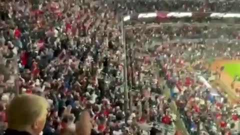 President Trump, Melania, Dan Scavino & Mark Meadows at the World Series