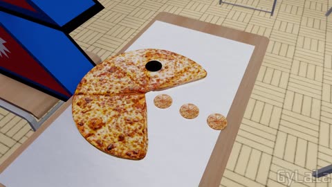 Country Ball Pizza 3D Never Seen Before