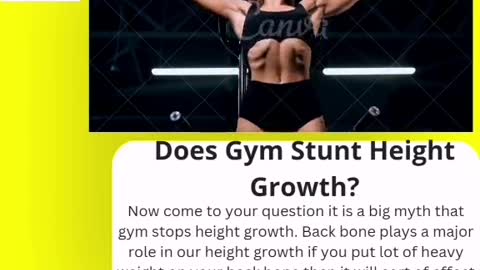 Does gym stunt height growth?