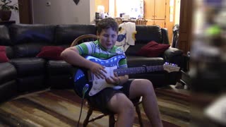 Noah's guitar practice