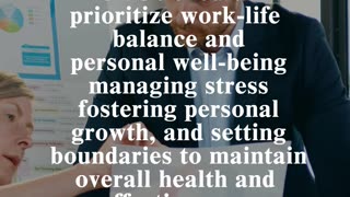 CEO Proficiency: Maintaining work-life balance and personal well-being