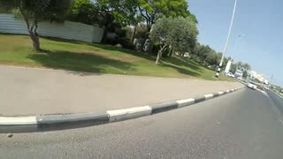 Motorcycle Gets Clipped by Car