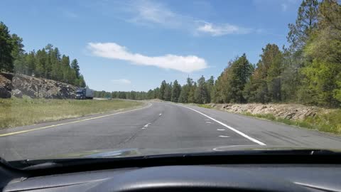 Making my way down through the Coconino National Forest on I17