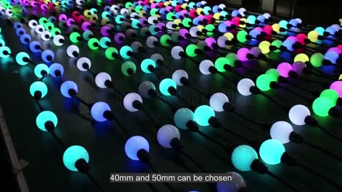 dmx 3D solid ball string light christmas decoration