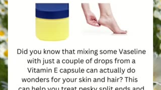 Vaseline & Vitamin E: Skin & Hair Magic #short