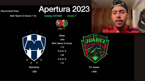 Liga MX Best Picks/Bets Monterrey Vs FC Juarez 10/7/2023 Apertura J11 Saturday