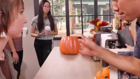 How pumpkin spice lattes are made..