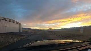 Beautiful Sunset at an Airport