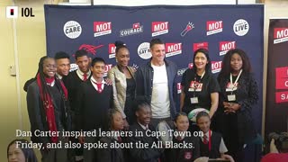 All Blacks legend Dan Carter inspires school children